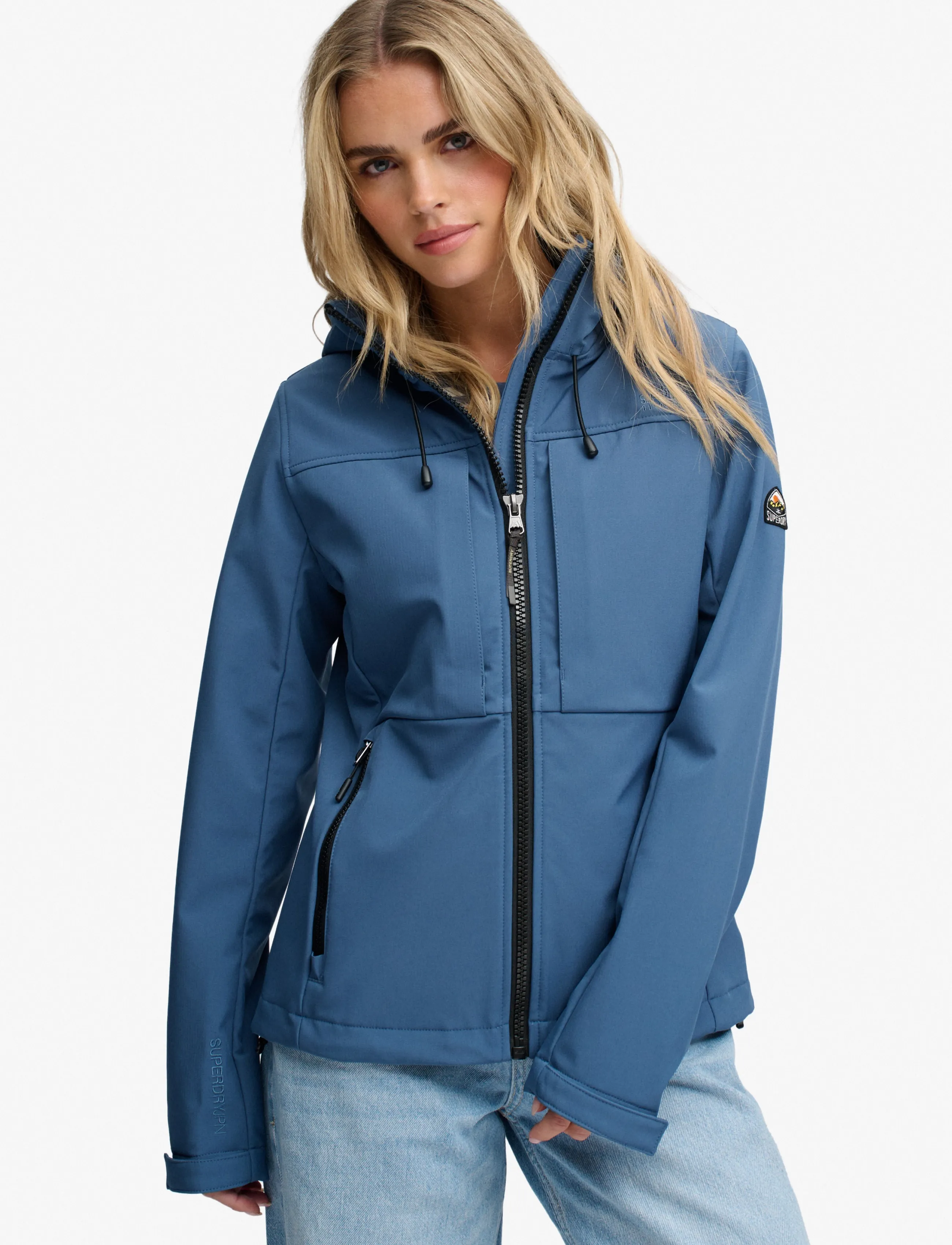 Superdry Sport HOODED CLASSIC TREKKER JACKET - Superdry - DRY SLATE BLUE / blue