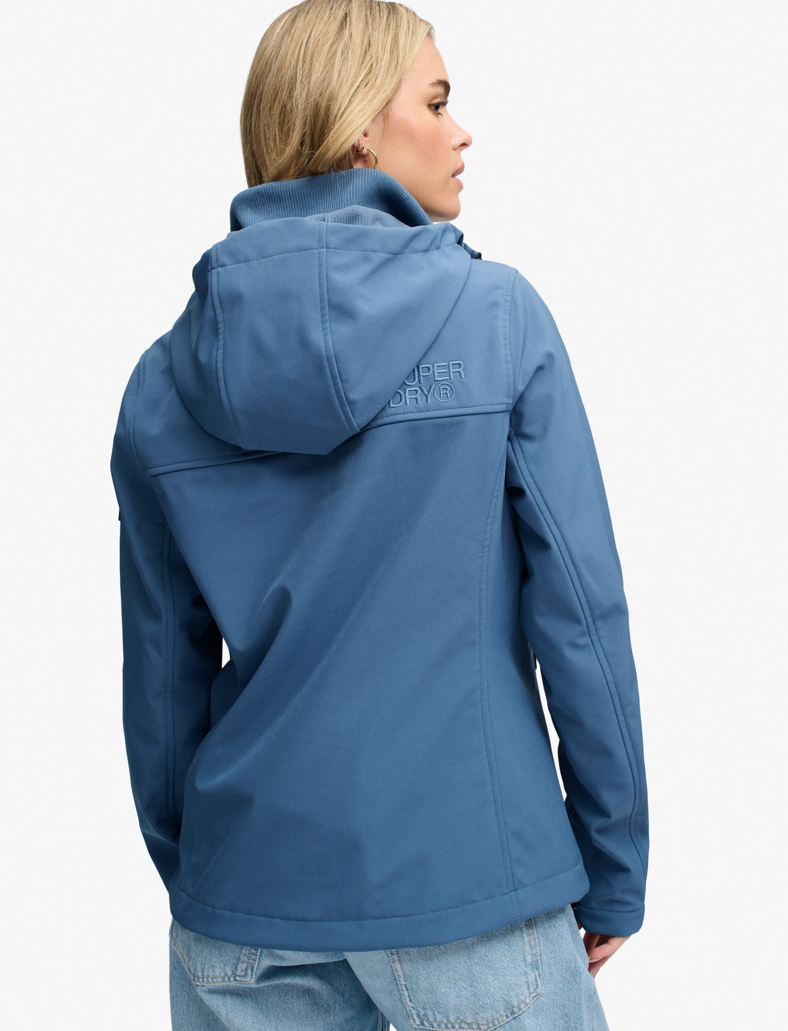 Superdry Sport - HOODED CLASSIC TREKKER JACKET - outdoor jacken - dry slate blue - 3