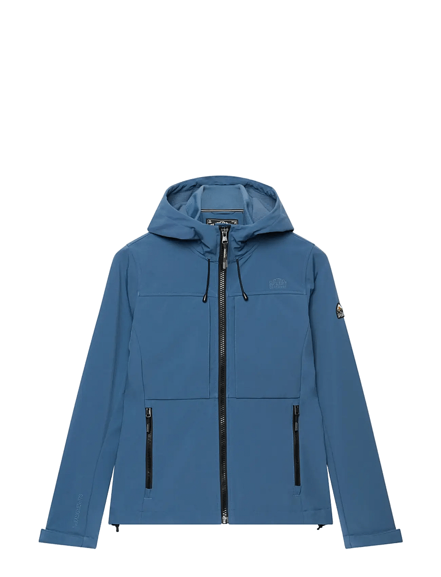 Superdry Sport - HOODED CLASSIC TREKKER JACKET - outdoor jacken - dry slate blue - 2