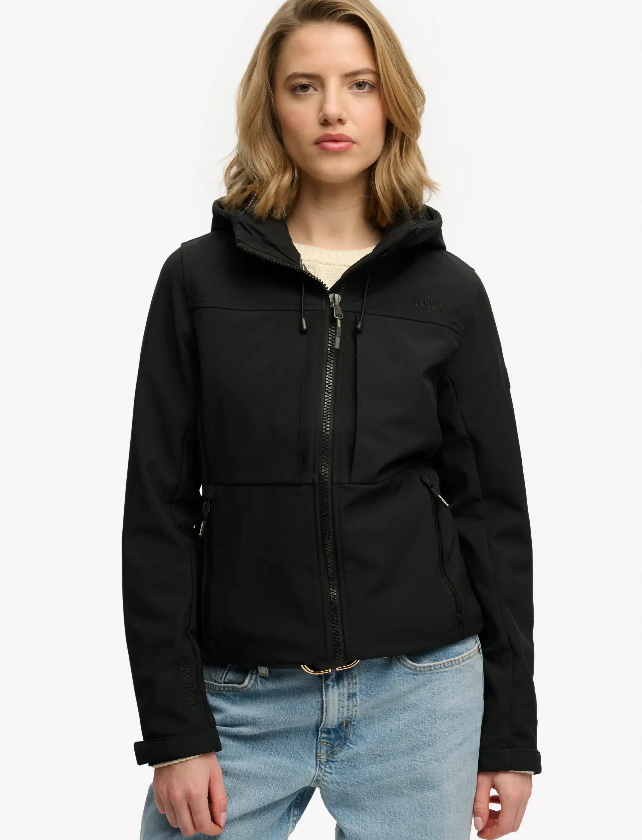 Superdry Sport - HOODED CLASSIC TREKKER JACKET - outdoor & rain jackets - meteorite black - 3