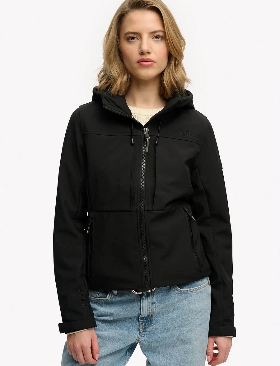 Superdry Sport - HOODED CLASSIC TREKKER JACKET - outdoor jackets - meteorite black - 4