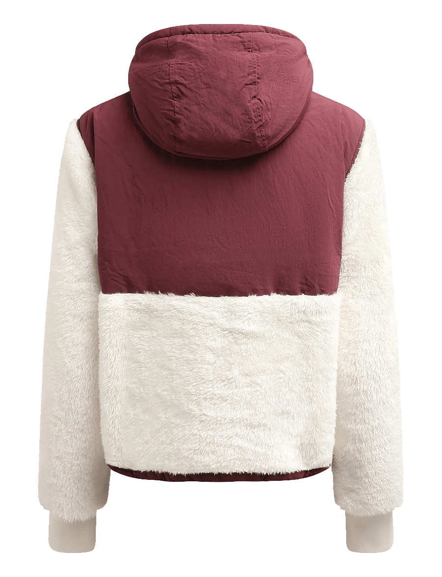 Superdry Sport - SUPER SOFT HYBRID FULL ZIP - vestes outdoor - desert bone off white/port red - 2