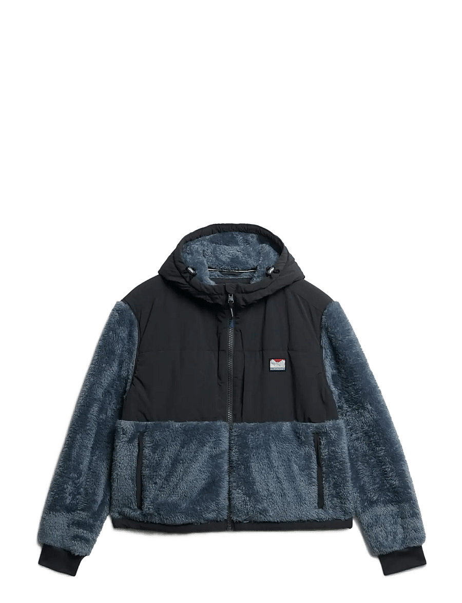 Superdry Sport - SUPER SOFT HYBRID FULL ZIP - ebony - 1