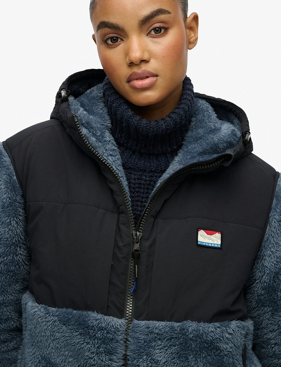 Superdry Sport - SUPER SOFT HYBRID FULL ZIP - ebony - 3