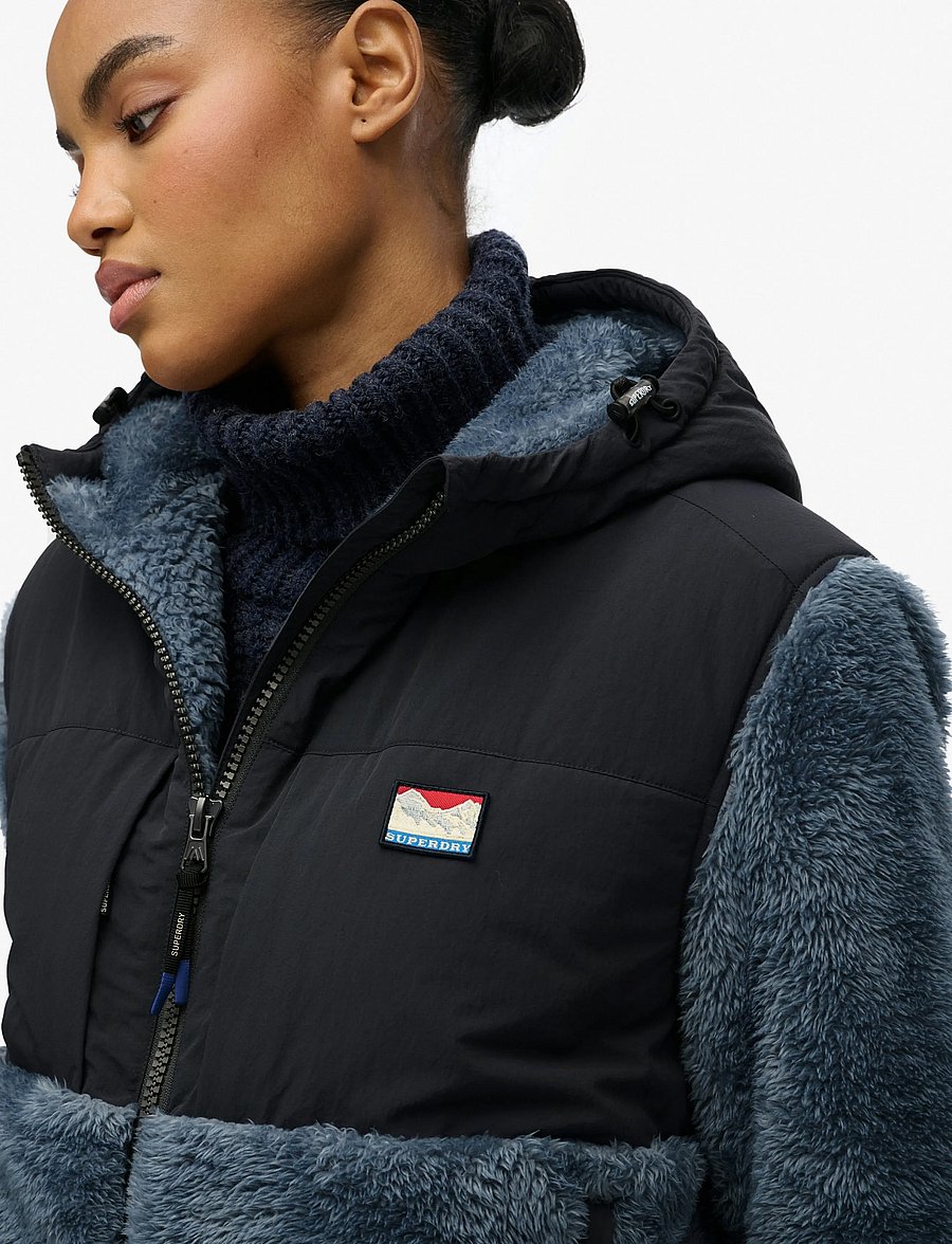 Superdry Sport - SUPER SOFT HYBRID FULL ZIP - ebony - 5
