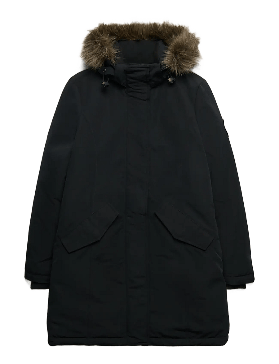 Superdry Sport - HOODED EVEREST PARKA JACKET - black - 1