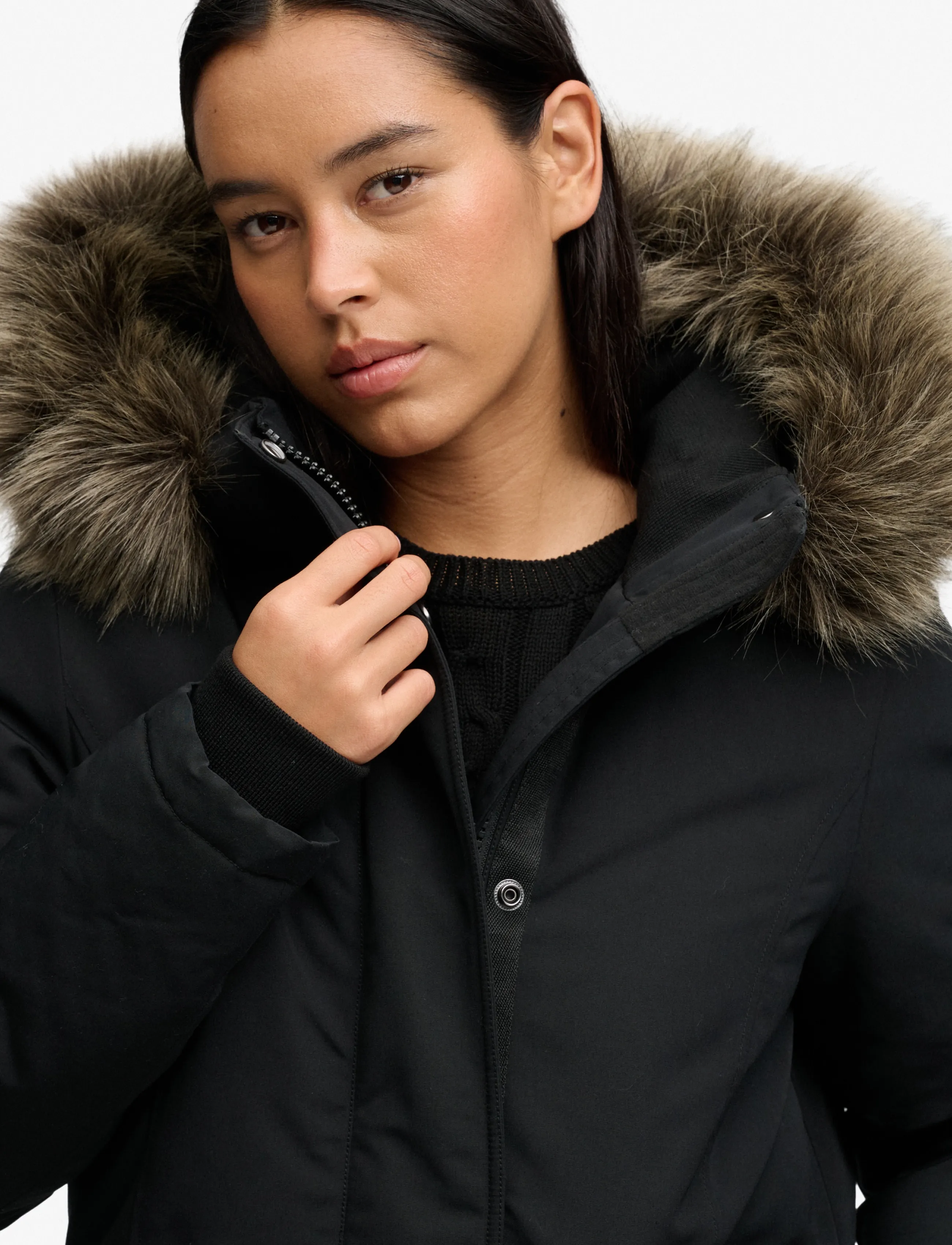 Superdry Sport - HOODED EVEREST PARKA JACKET - black - 3