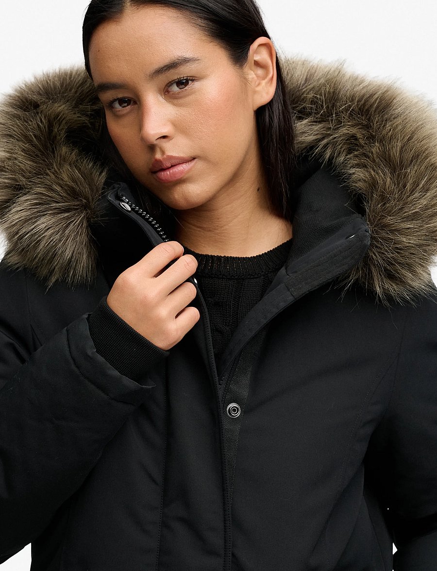 Superdry Sport - HOODED EVEREST PARKA JACKET - black - 3