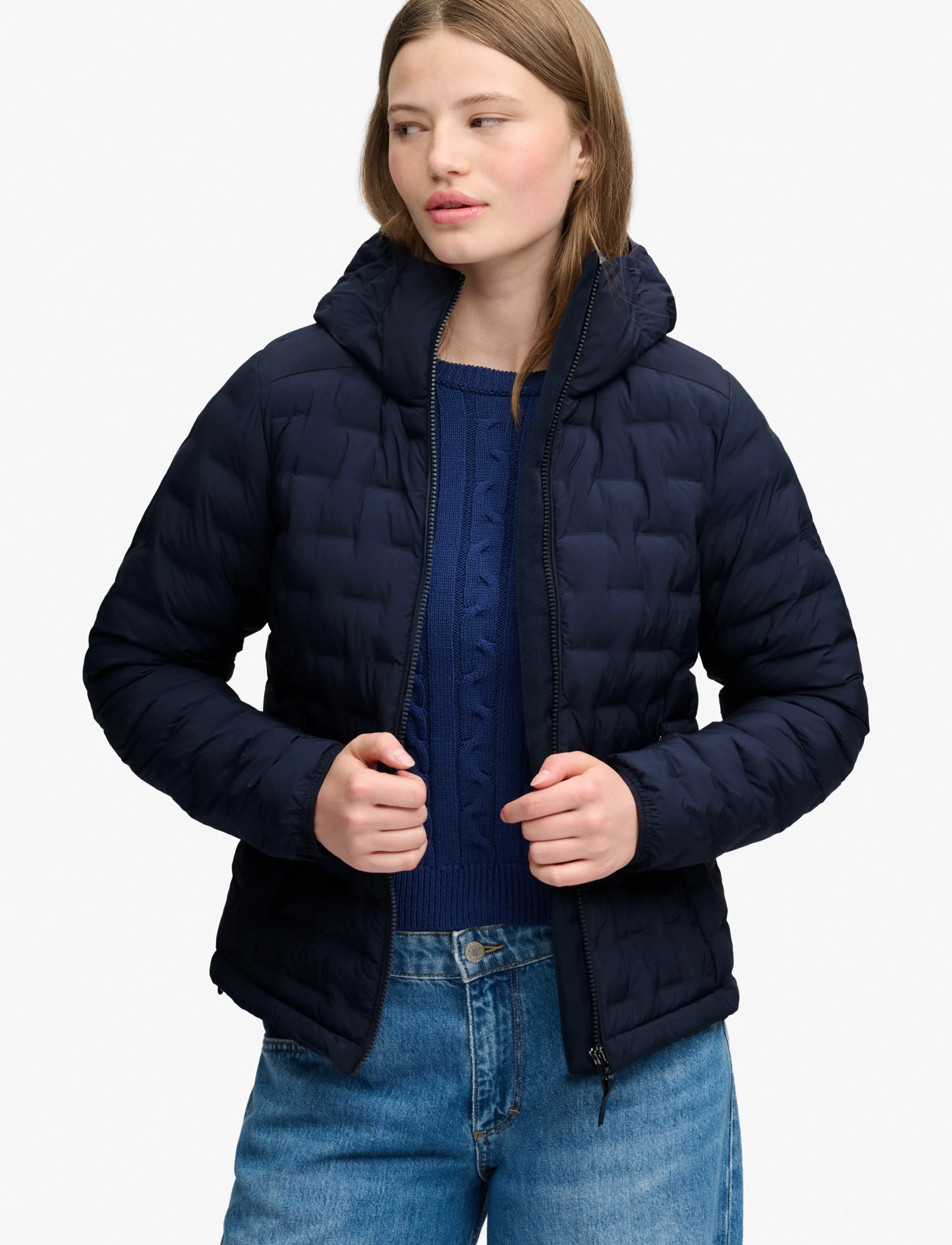 Superdry Sport - HOOD HEAT WELD PADDED JACKET - winterjacken - darkest navy - 0