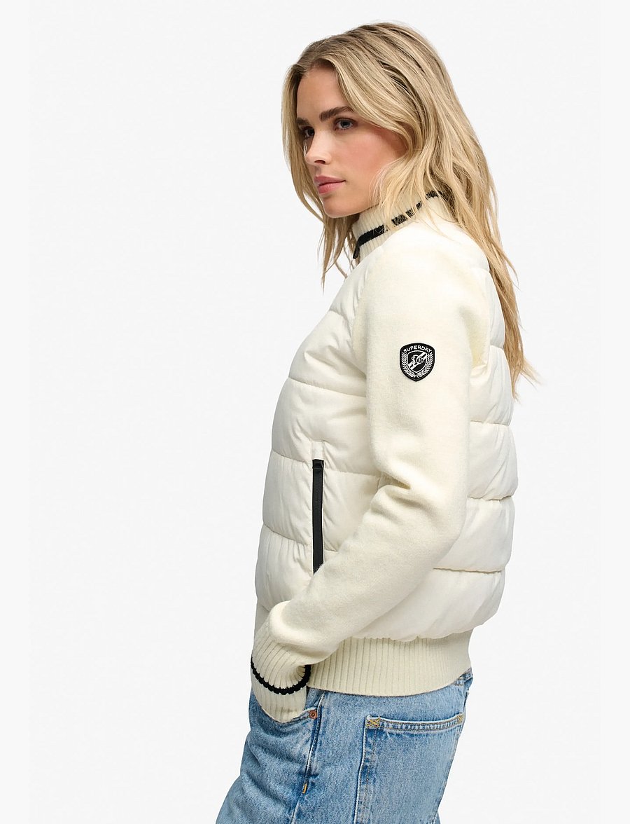 Superdry Sport - SLALOM HYBRID JACKET - off white - 3