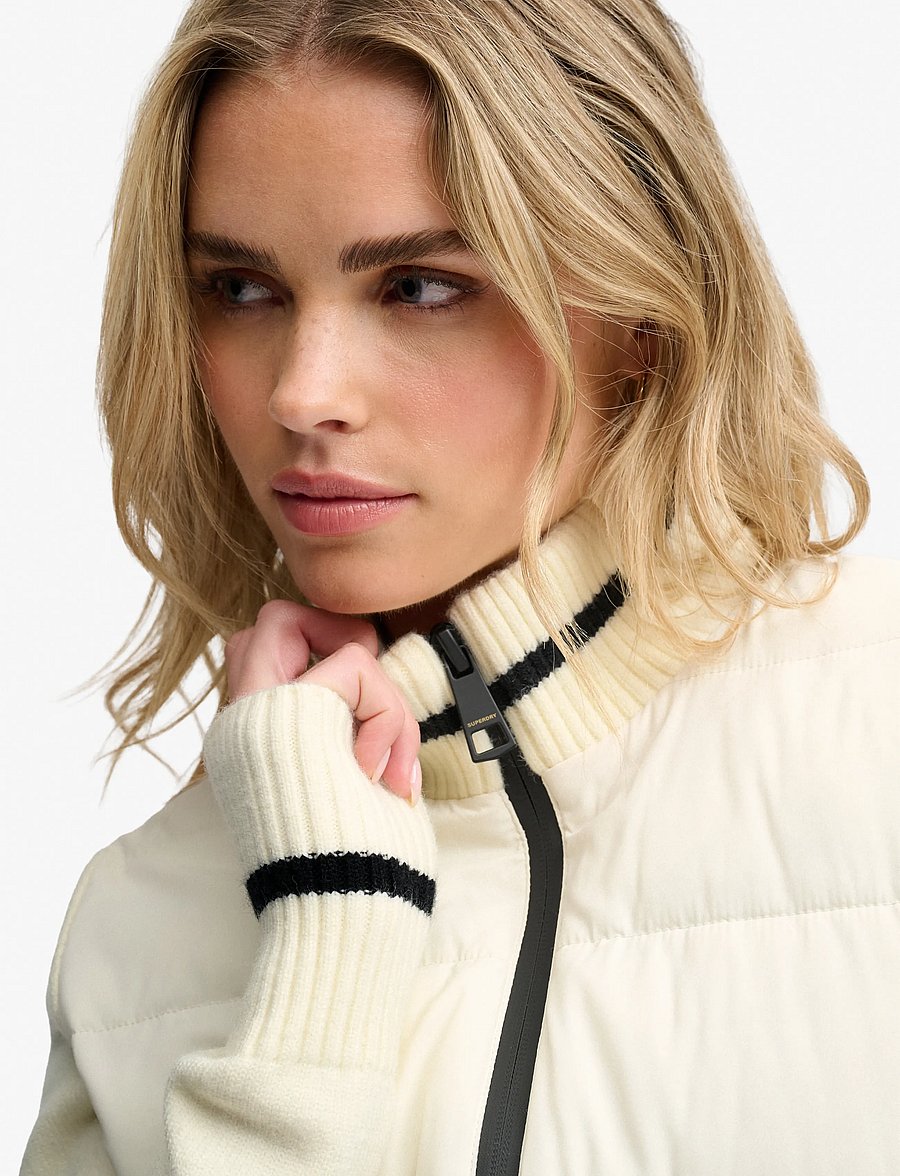 Superdry Sport - SLALOM HYBRID JACKET - off white - 4