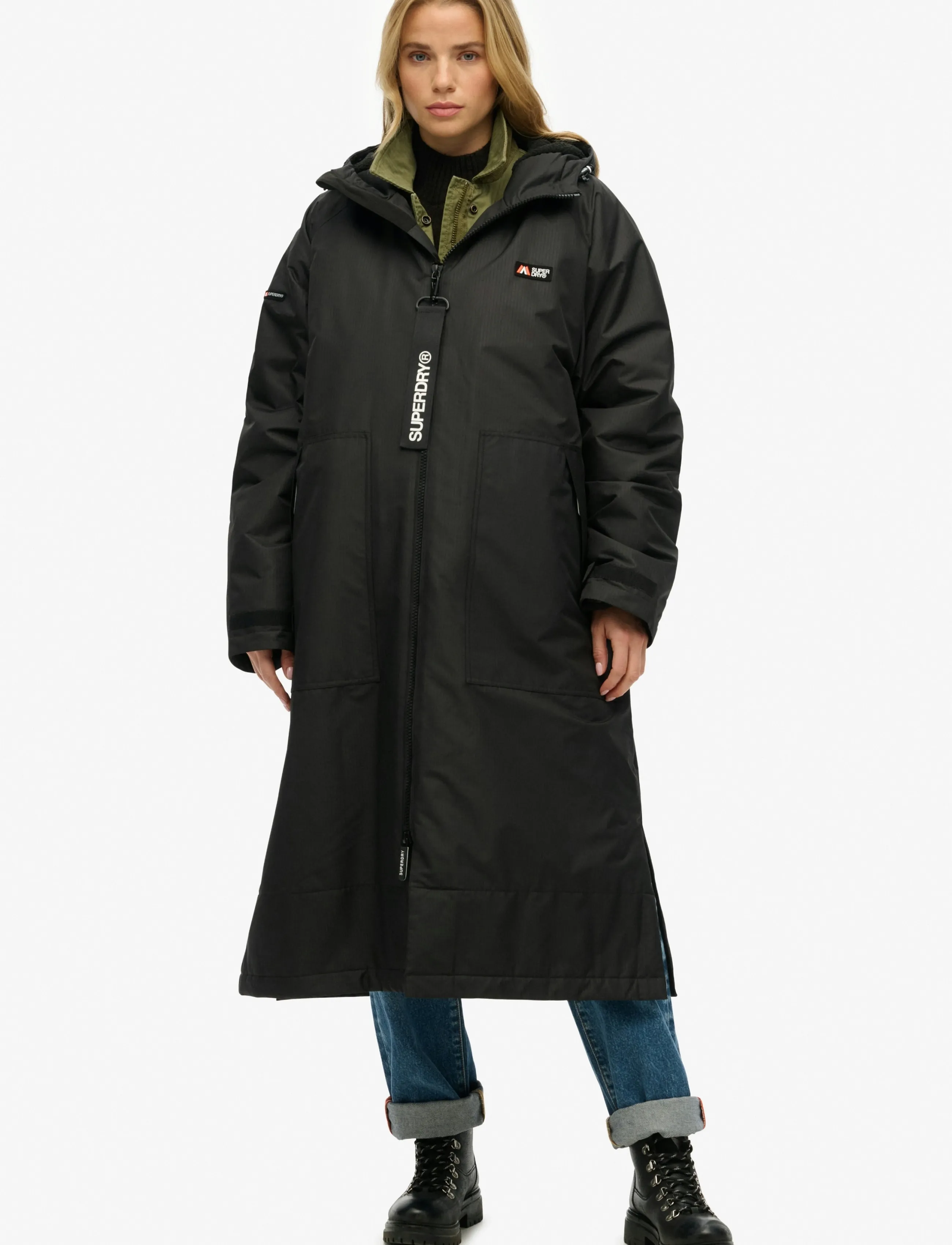 Superdry Sport - SUPERDRY ROBE - down jackets - black/black - 3