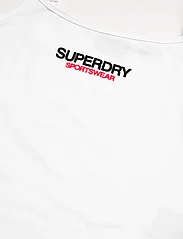 Superdry Sport - SPORTSWEAR LOGO FITTED CAMI - najniższe ceny - brilliant white - 4