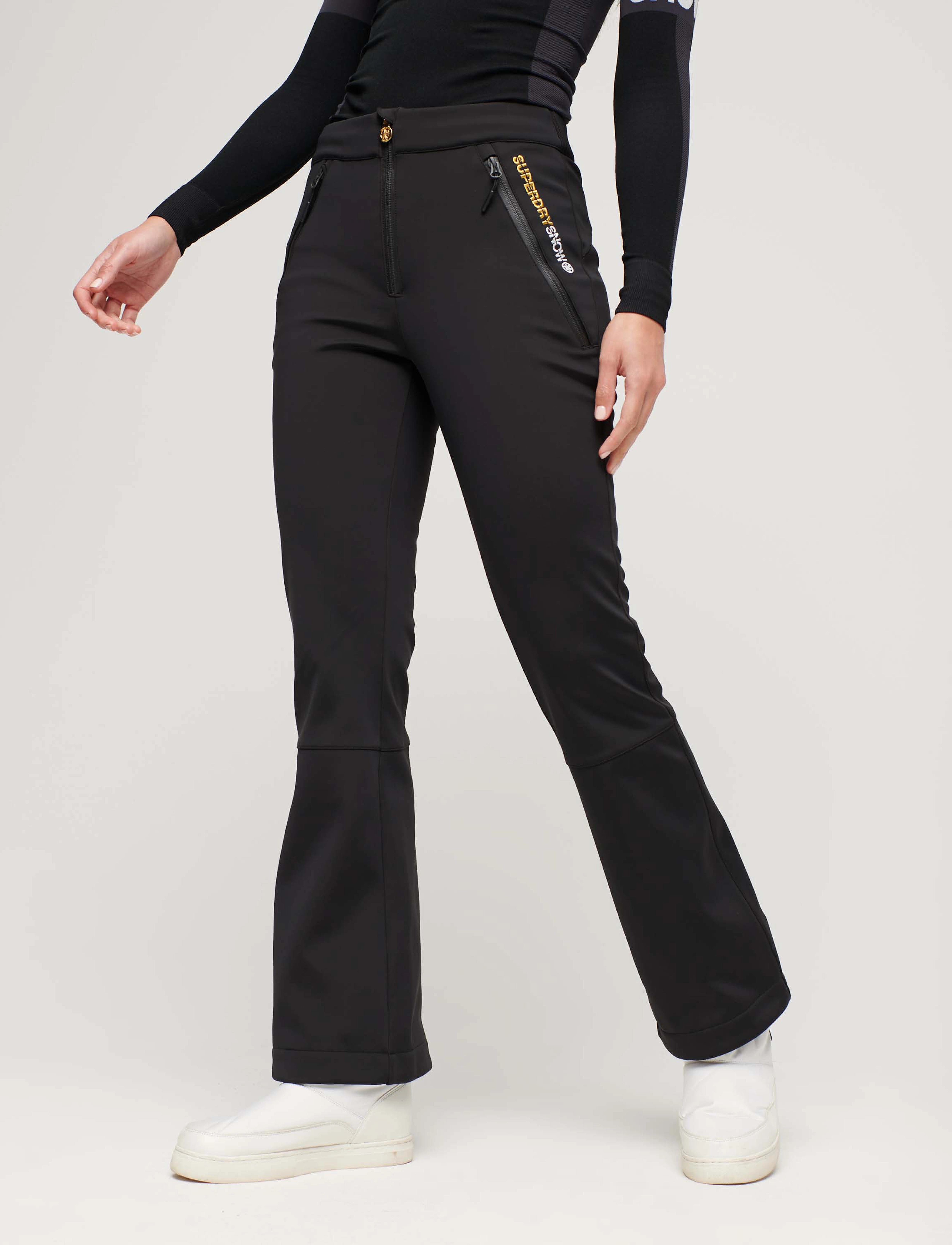 Superdry Sport - SKI SOFTSHELL SLIM TROUSERS - black - 2