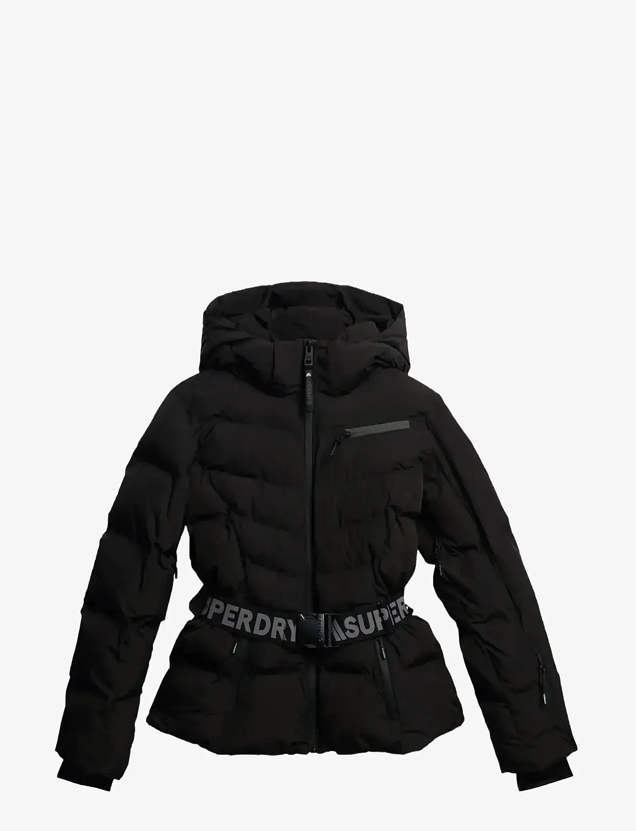 Superdry Sport - LUXE BELTED SKI PADDED JACKET - hiihto- & laskettelutakit - black - 1