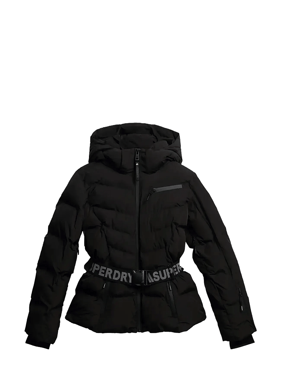Superdry Sport - LUXE BELTED SKI PADDED JACKET - skikleding - black - 1