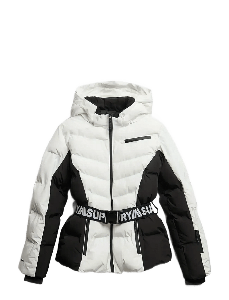 Superdry Sport - LUXE BELTED SKI PADDED JACKET - skitøj - optic - 1