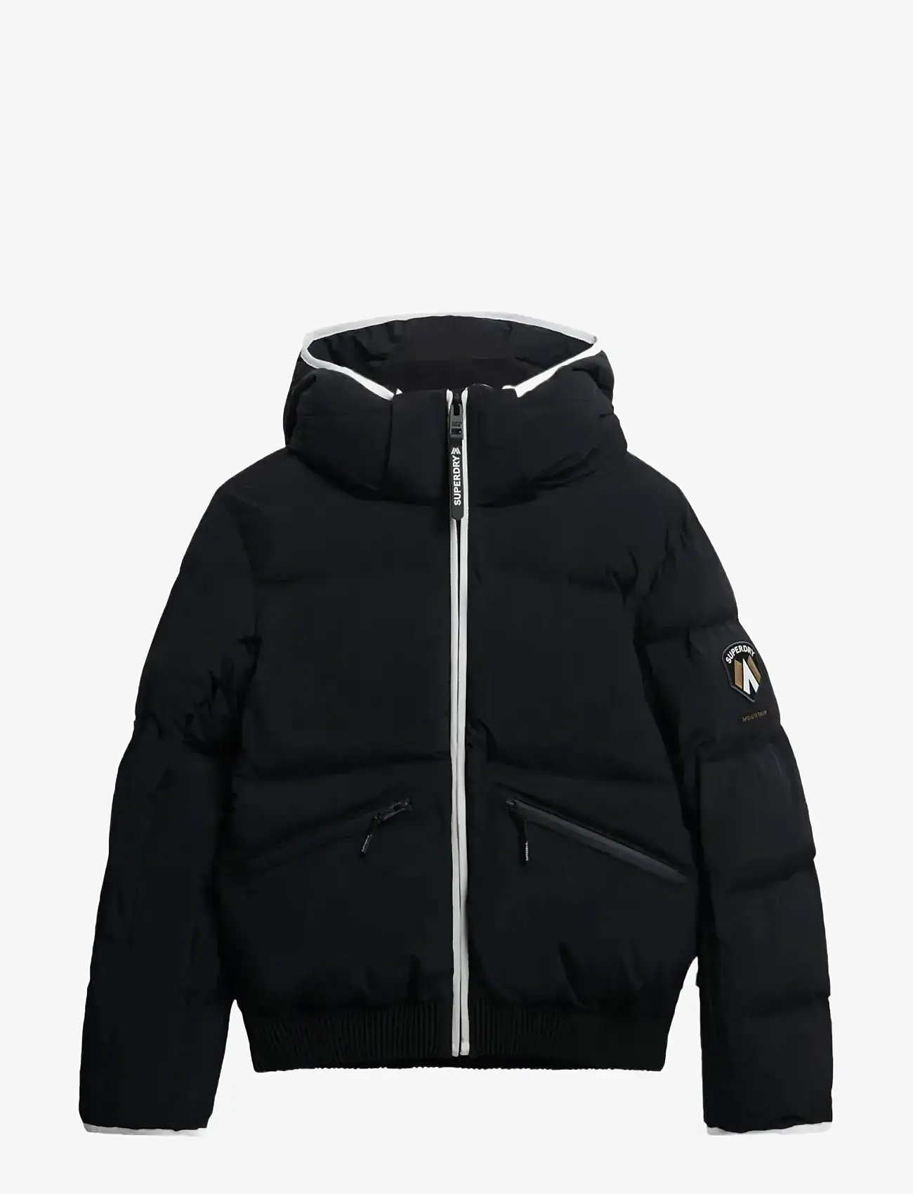 Superdry Sport - HOODED SKI BOMBER JACKET - skitøj - black - 1