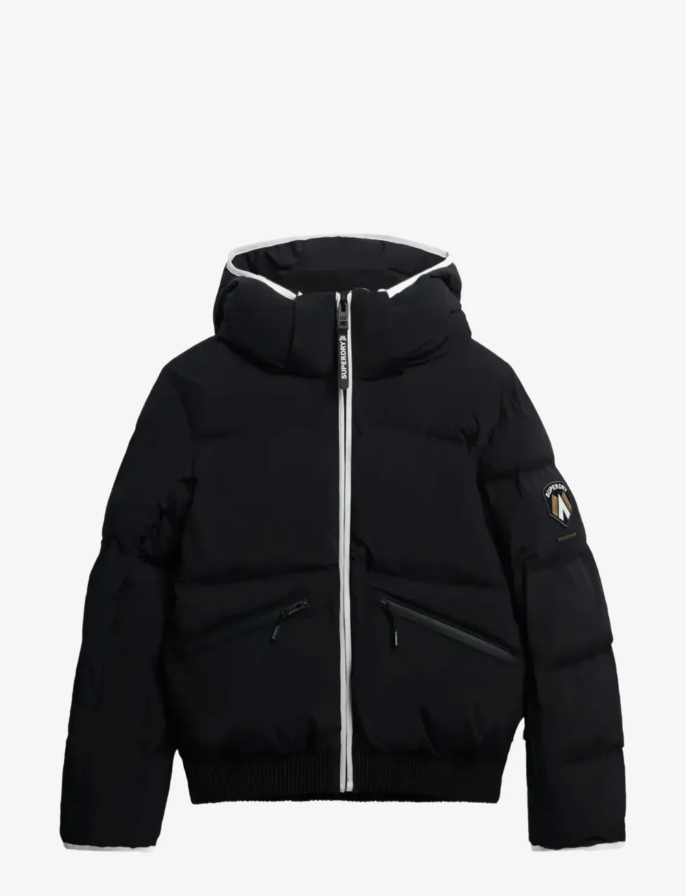Superdry Sport - HOODED SKI BOMBER JACKET - skitøj - black - 1