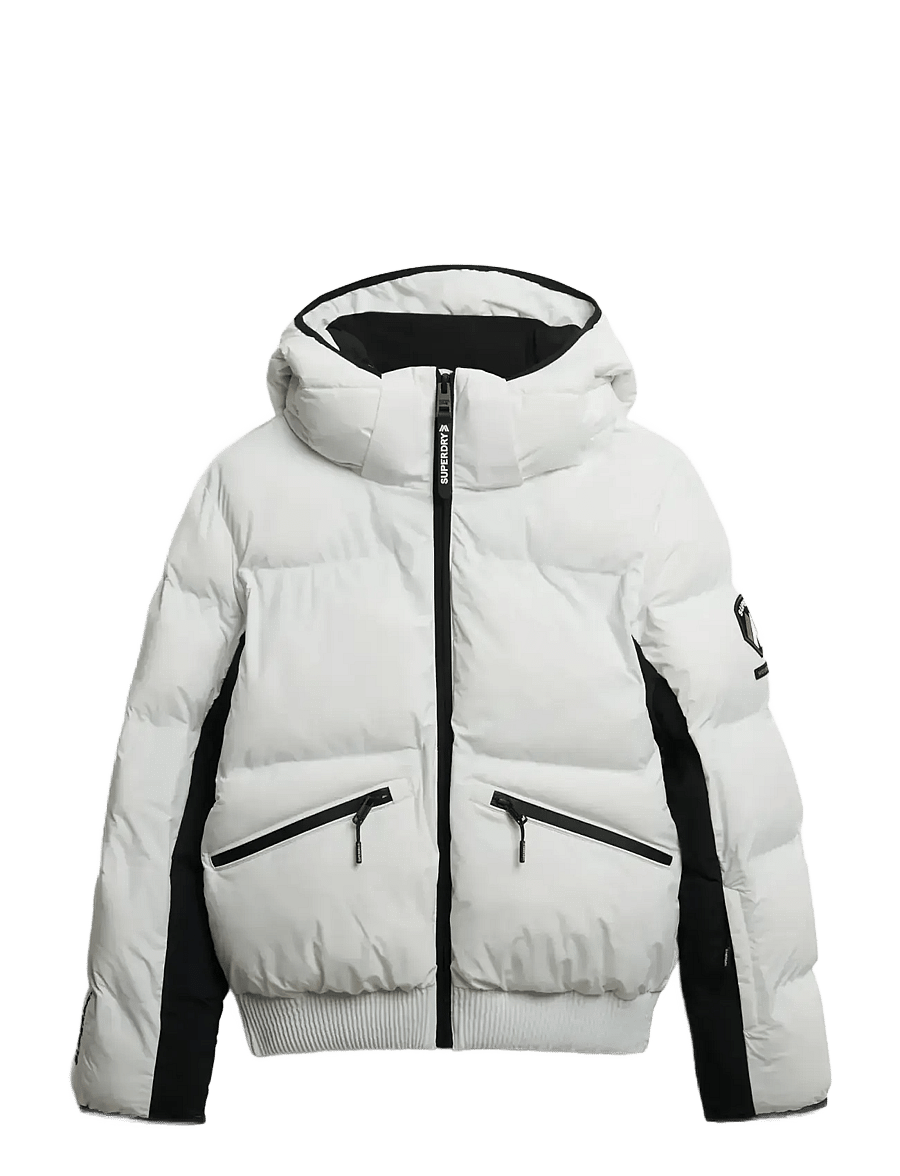 Superdry Sport - HOODED SKI BOMBER JACKET - ski-kleidung - optic - 1