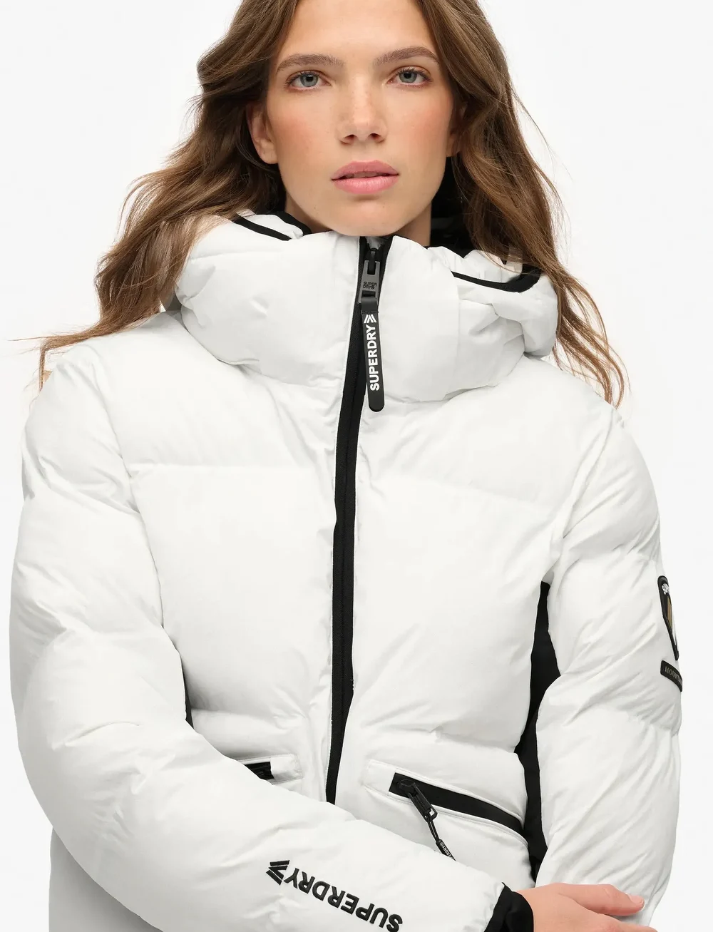 Superdry Sport - HOODED SKI BOMBER JACKET - skitøj - optic - 2