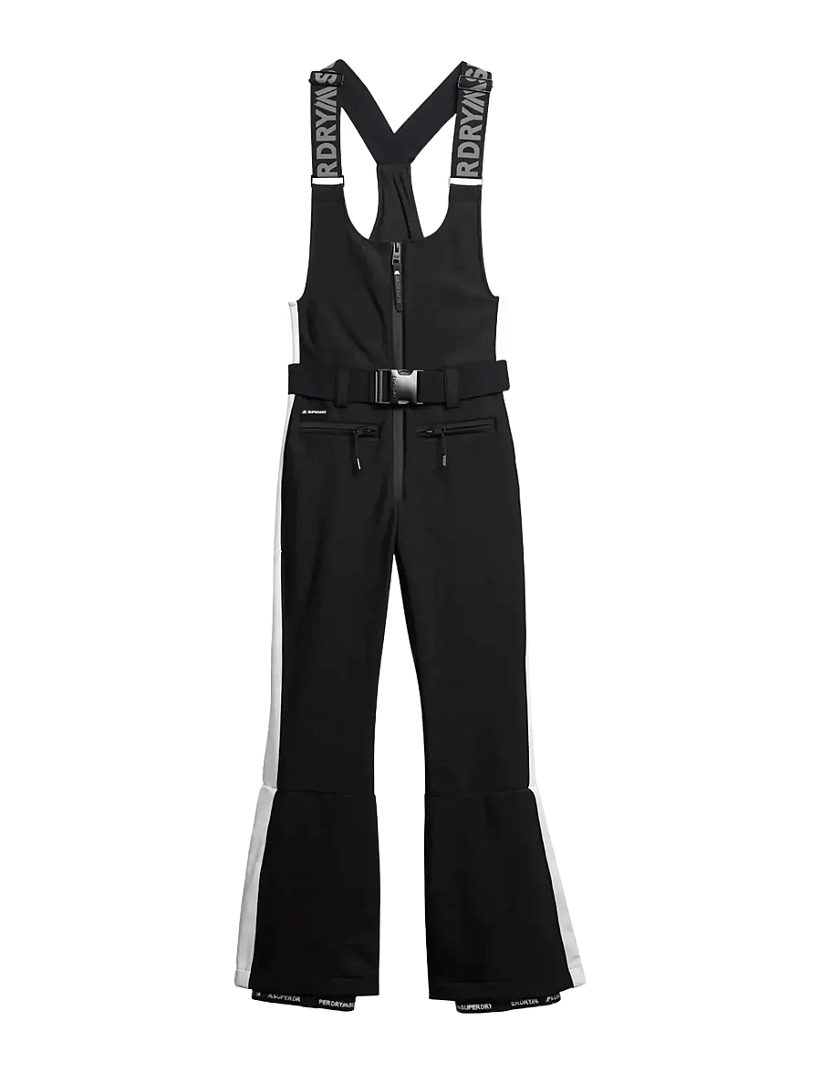 Superdry Sport - LUXE SKI DUNGAREE - hiihto- & lasketteluhousut - black - 1