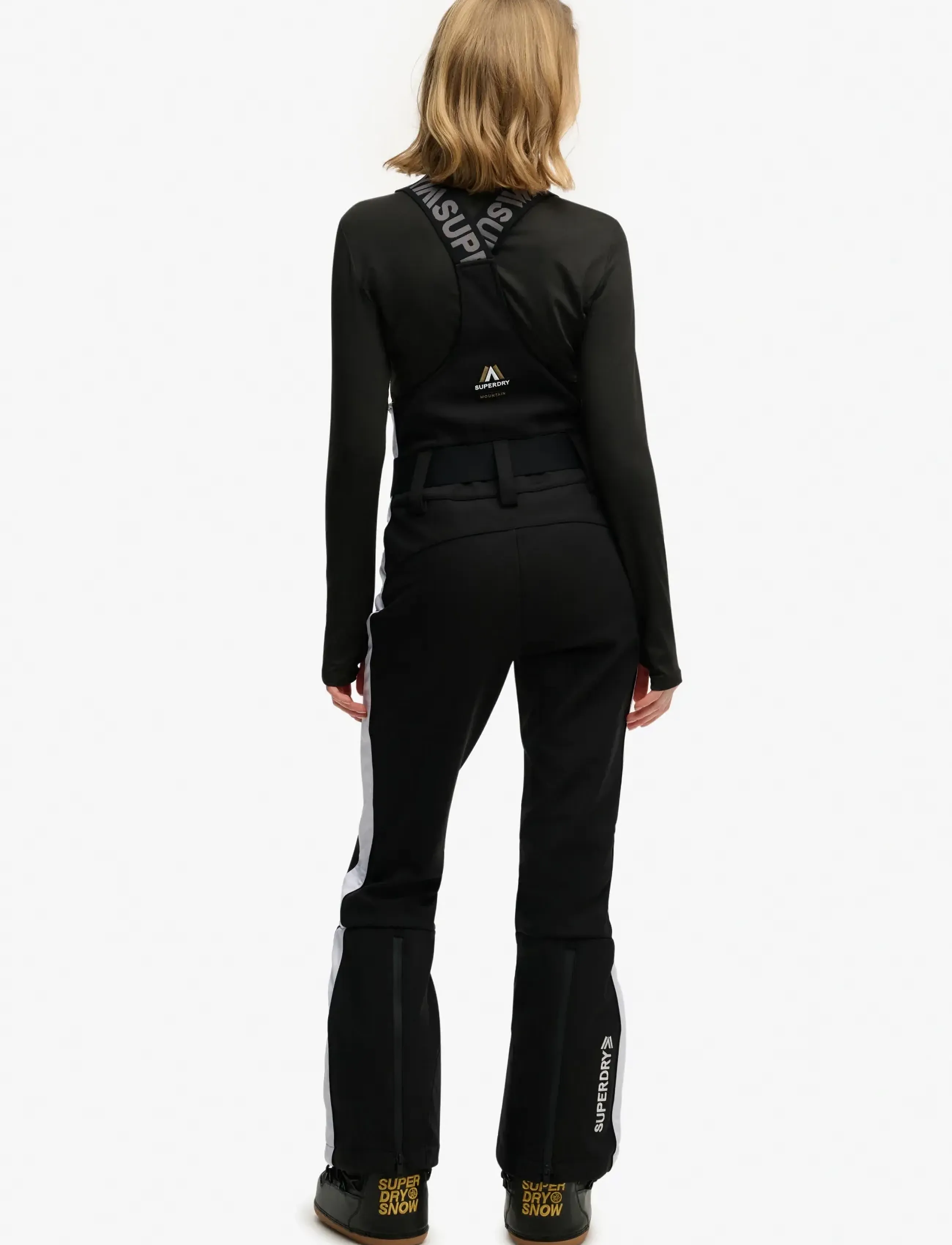 Superdry Sport - LUXE SKI DUNGAREE - hiihto- & lasketteluhousut - black - 5