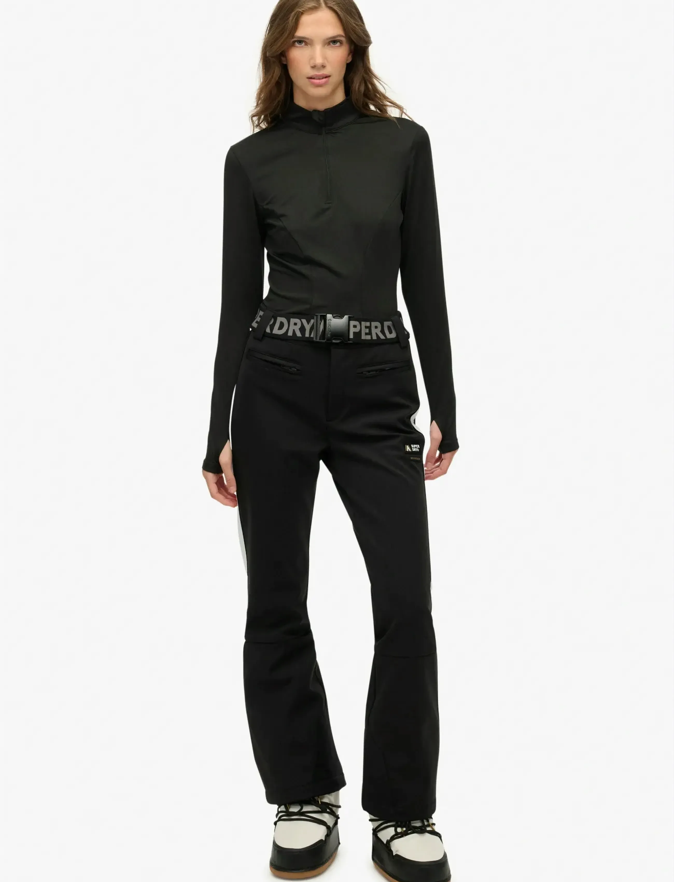 Superdry Sport LUXE SKI PANT - Skihosen - BLACK / black