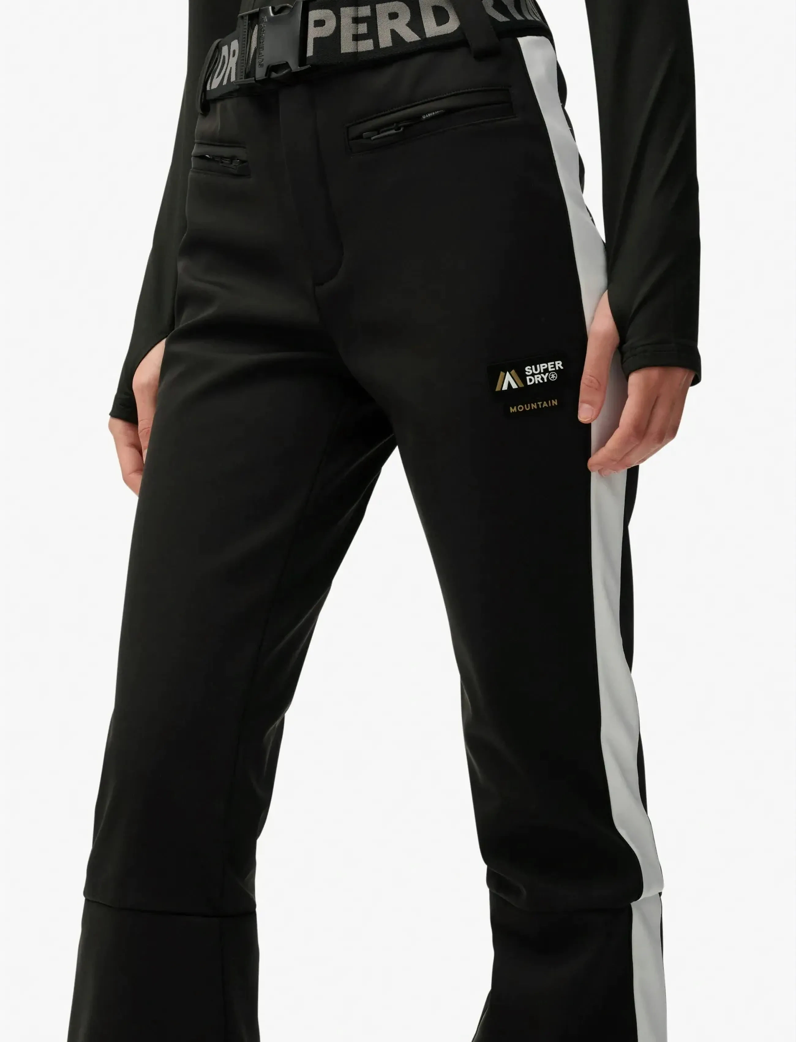 Superdry Sport - LUXE SKI PANT - vêtements de ski - black - 4