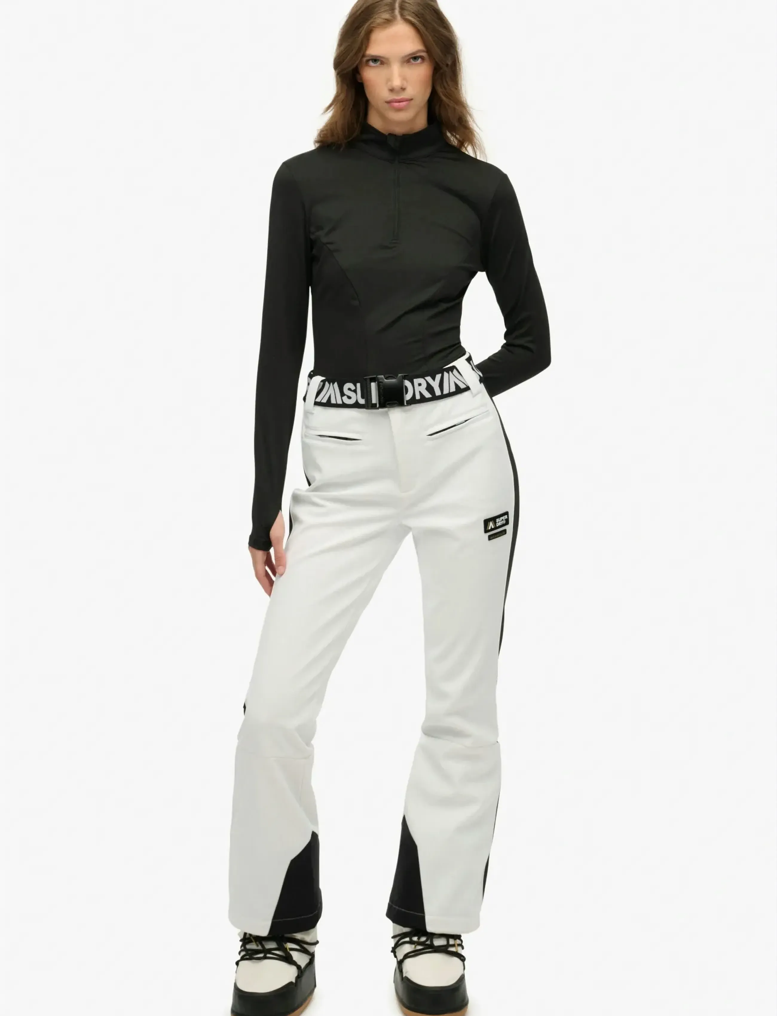 Superdry Sport Luxe Ski Pant, L, White, Sport Overtøj > Sport Ski Pants, Dame