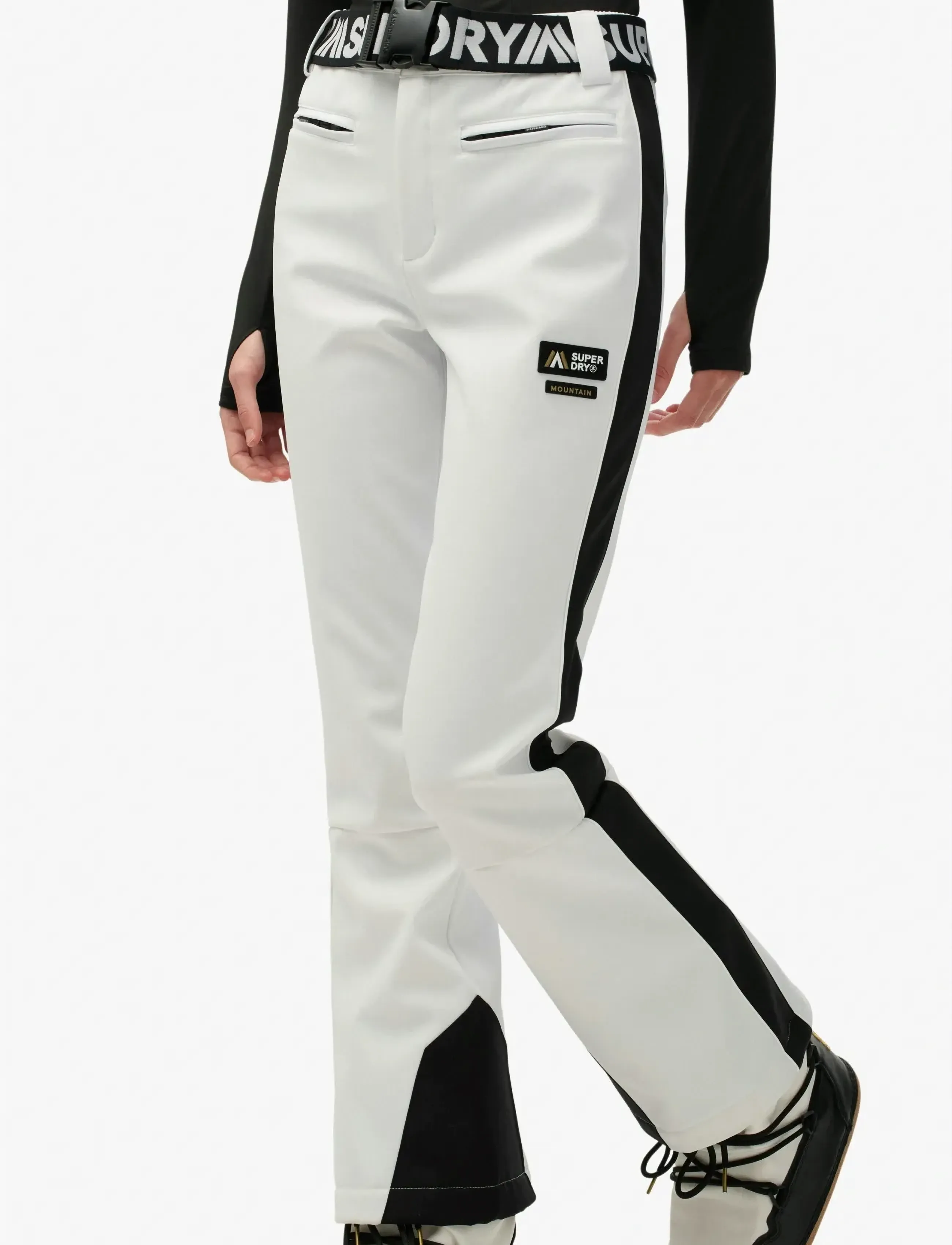 Superdry Sport - LUXE SKI PANT - ski-kleidung - optic - 2