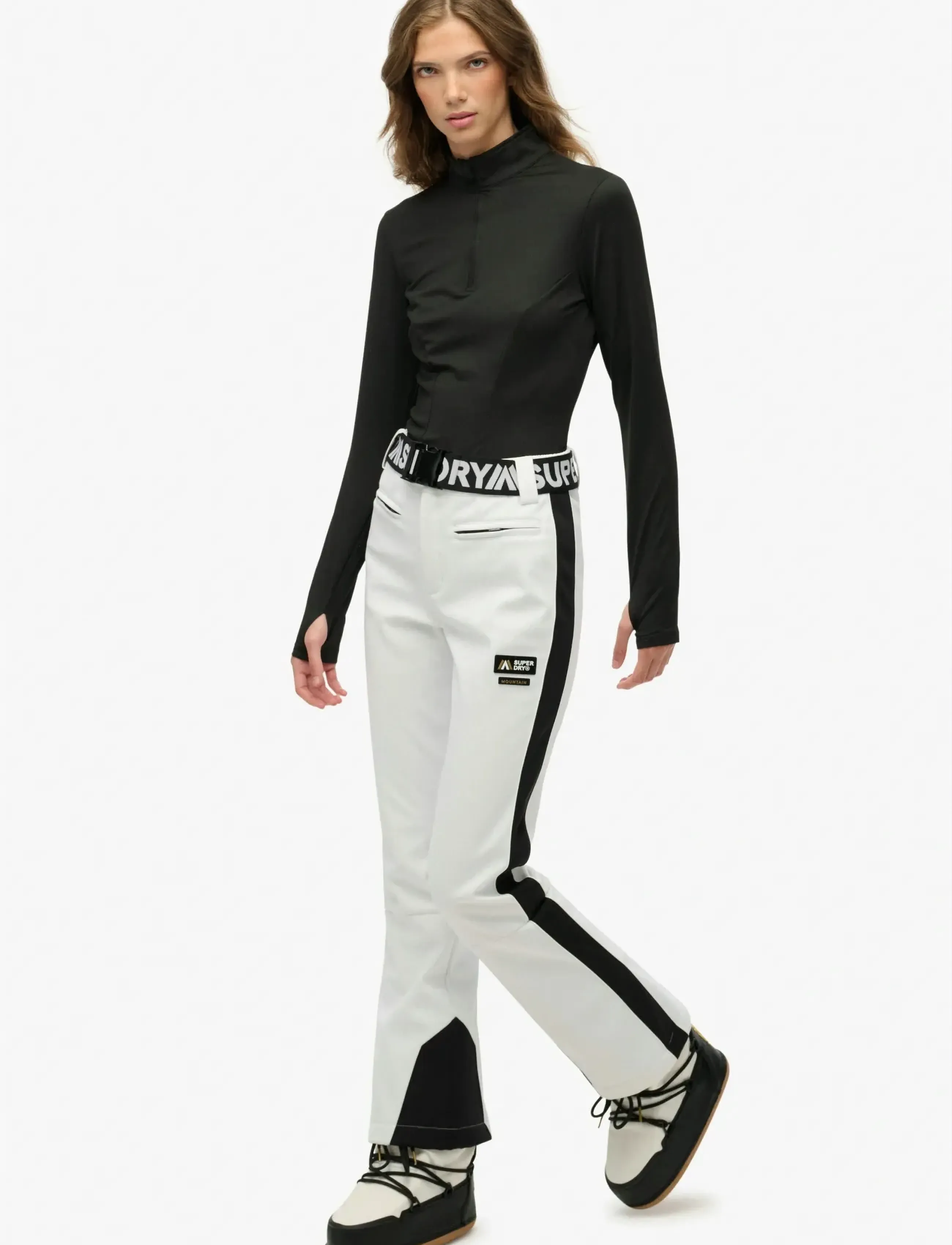 Superdry Sport - LUXE SKI PANT - ski-kleidung - optic - 3