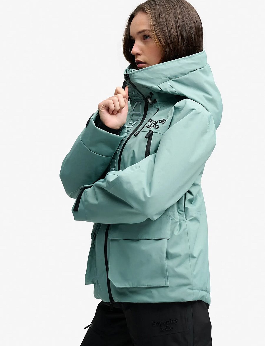 Superdry Sport - ULTIMATE FREESTYLE SKI JACKET - suusariietus - fossil green - 5