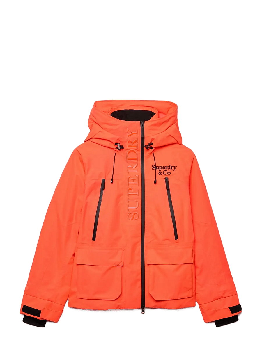 Superdry Sport - ULTIMATE FREESTYLE SKI JACKET - ski-kleidung - neon red - 1