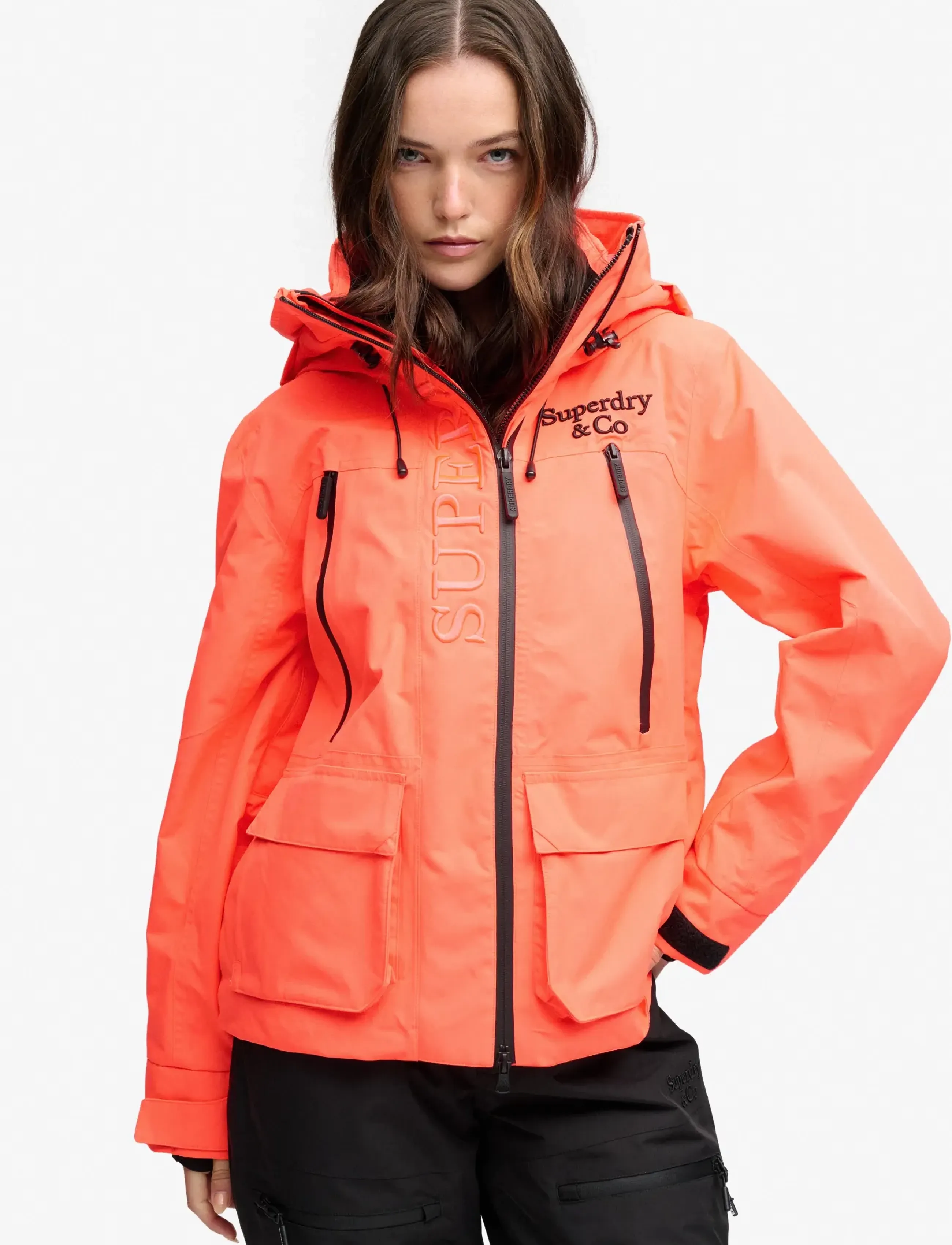 Superdry Sport - ULTIMATE FREESTYLE SKI JACKET - ski-kleidung - neon red - 0