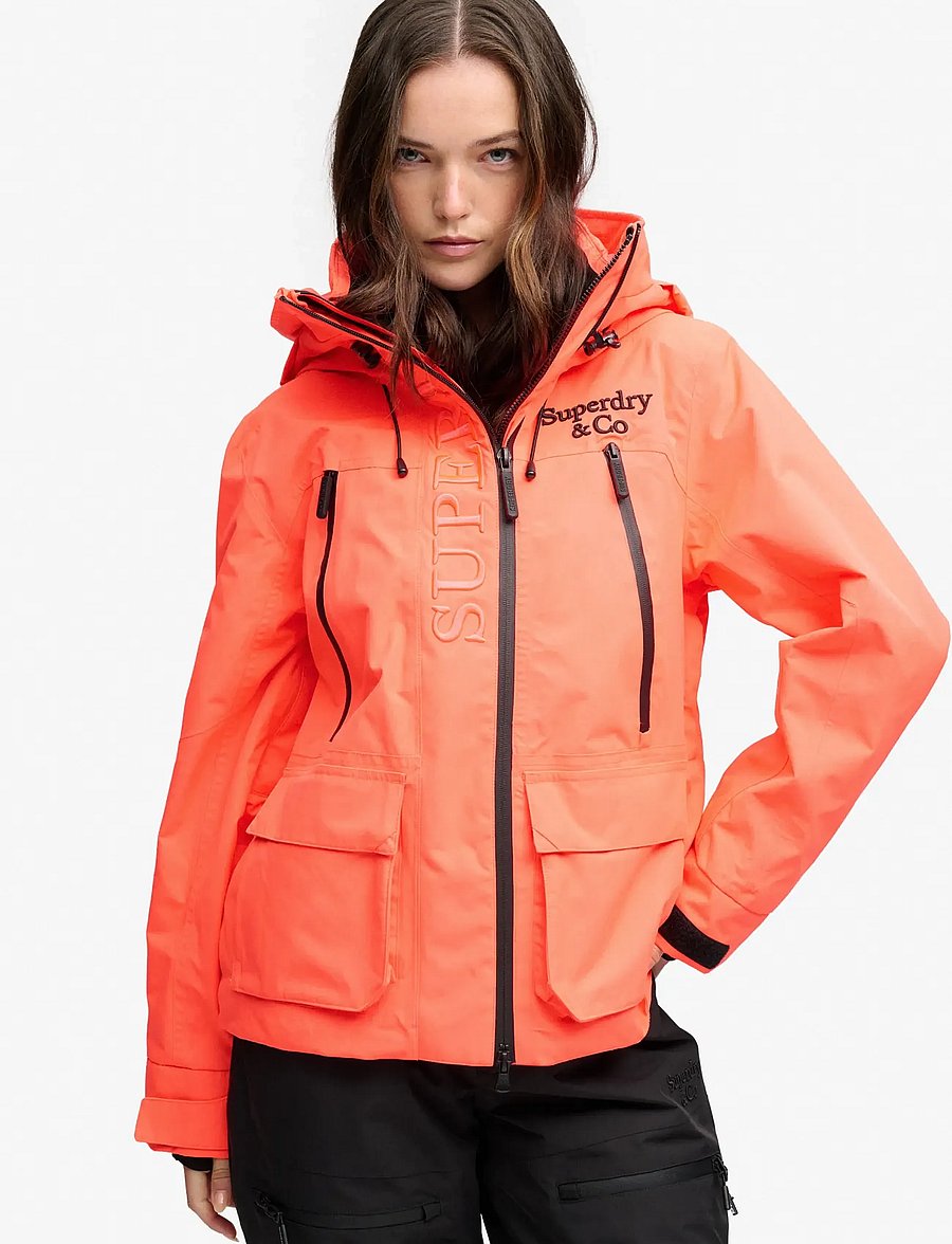 Superdry Sport - ULTIMATE FREESTYLE SKI JACKET - ski-kleidung - neon red - 0
