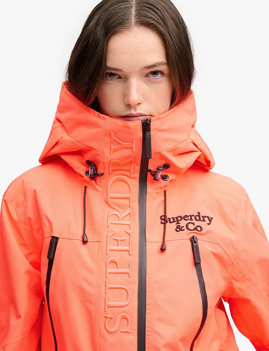 Superdry Sport - ULTIMATE FREESTYLE SKI JACKET - ski-kleidung - neon red - 3