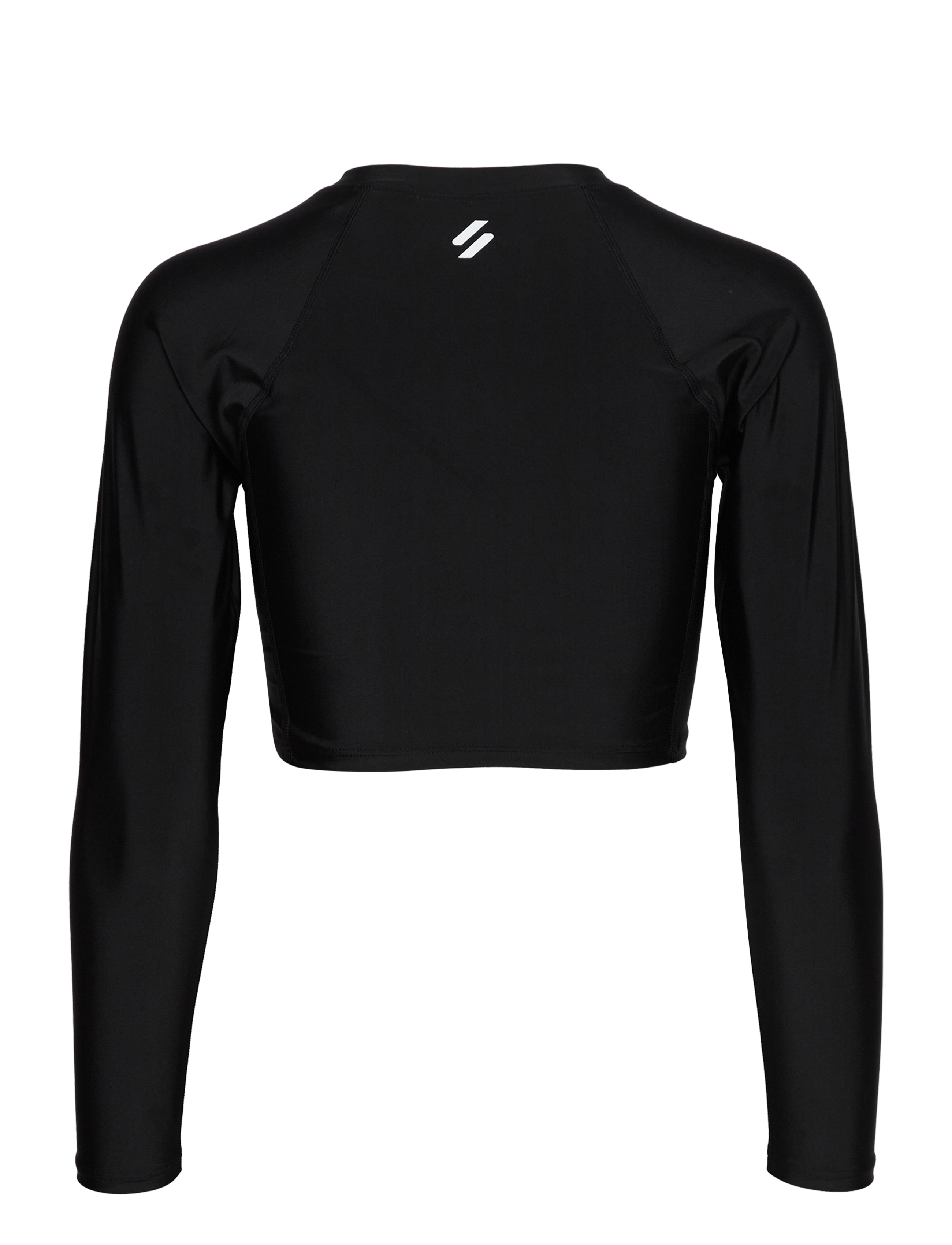 Superdry Sport - CROPPED RASH VEST - black - 1
