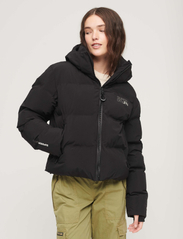 Superdry Sport - HOODED BOXY PUFFER JACKET - down- & padded jackets - black - 2