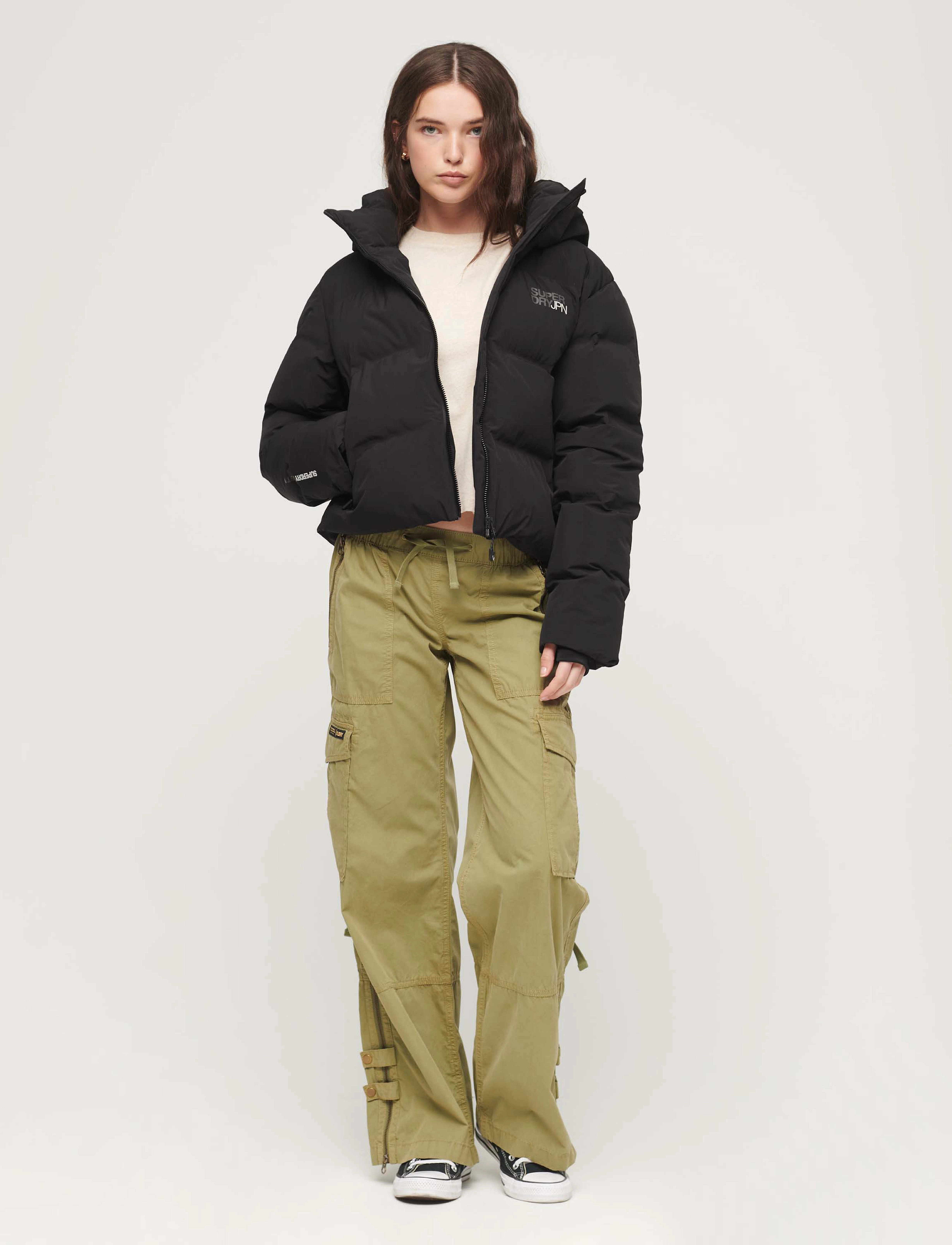 Superdry Sport - HOODED BOXY PUFFER JACKET - black - 3
