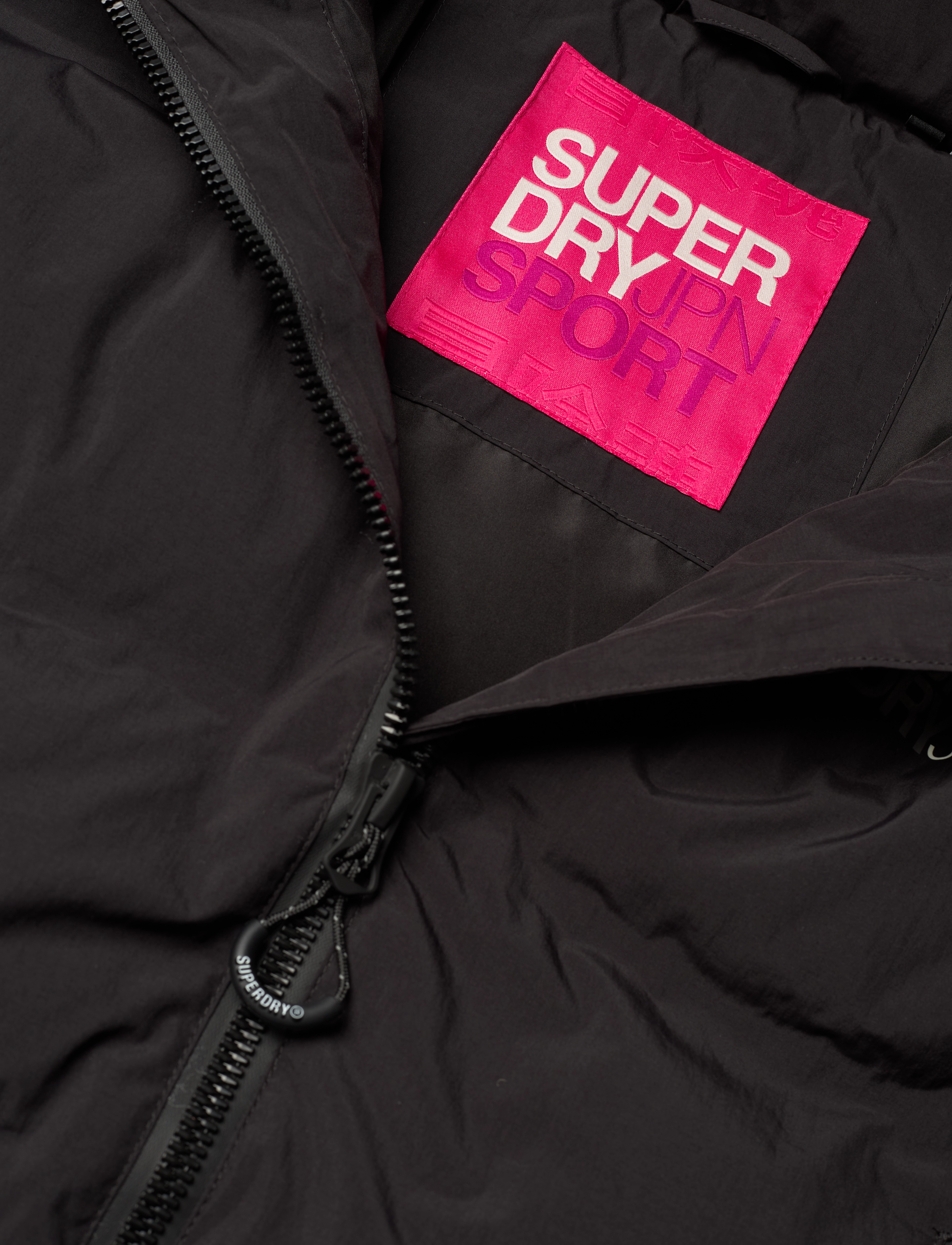 Superdry Sport - HOODED BOXY PUFFER JACKET - black - 5