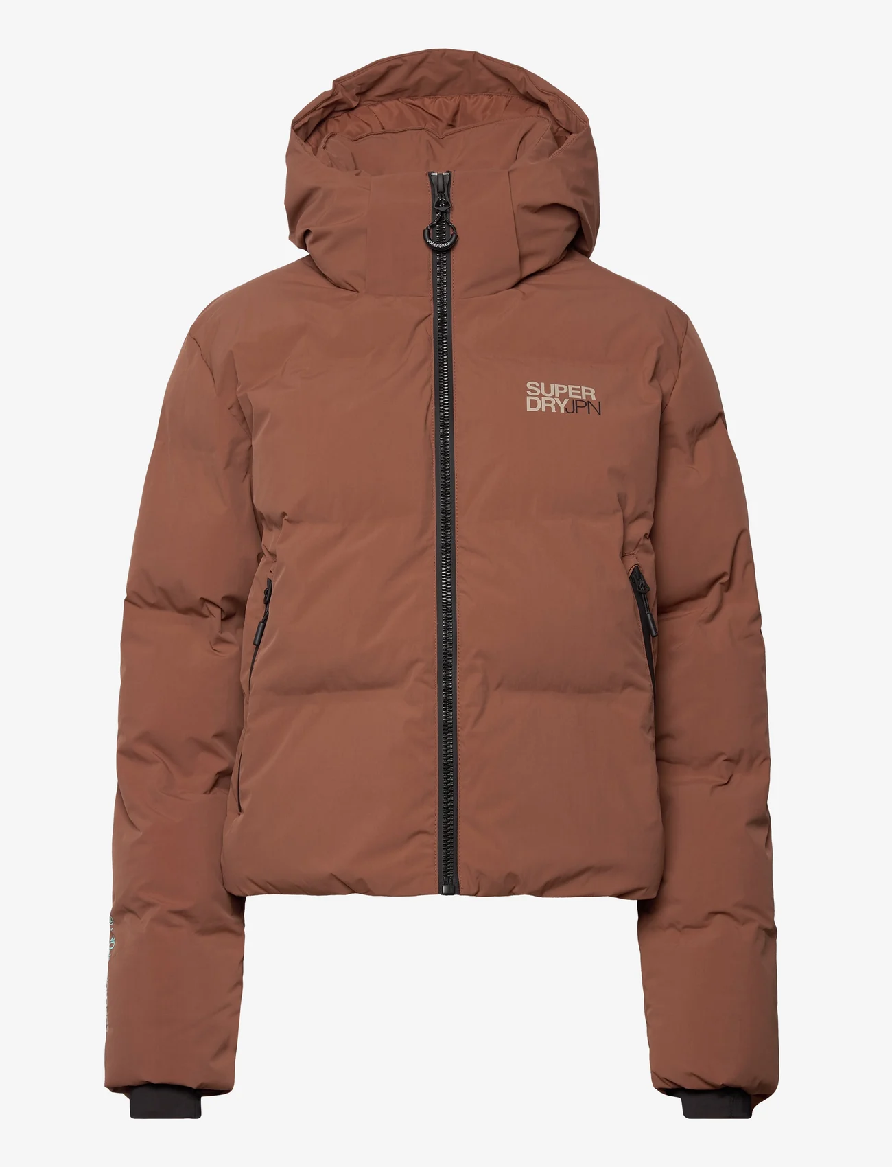Superdry Sport - HOODED BOXY PUFFER JACKET - down- & padded jackets - rawhide brown - 0