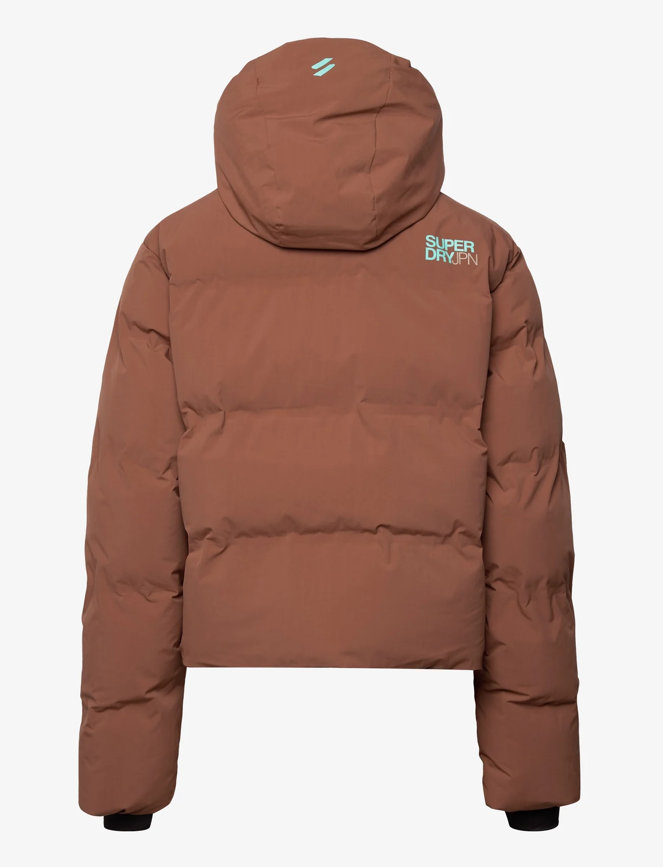 Superdry Sport - HOODED BOXY PUFFER JACKET - wyściełane kurtki - rawhide brown - 1