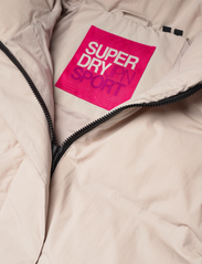 Superdry Sport - HOODED LONGLINE PUFFER JACKET - padded coats - chateau grey - 4