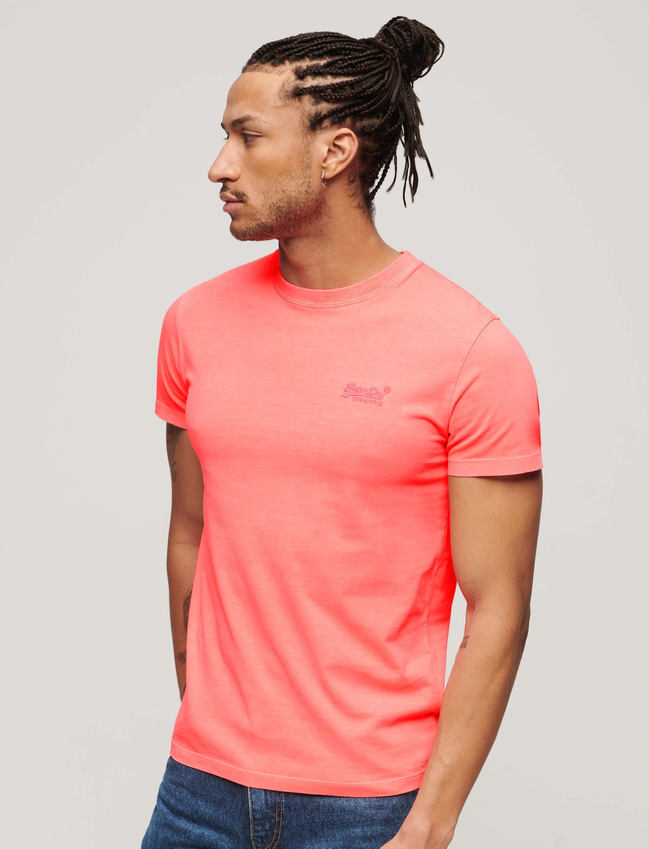 Superdry Essential Logo Emb Neon Tee - - S 1