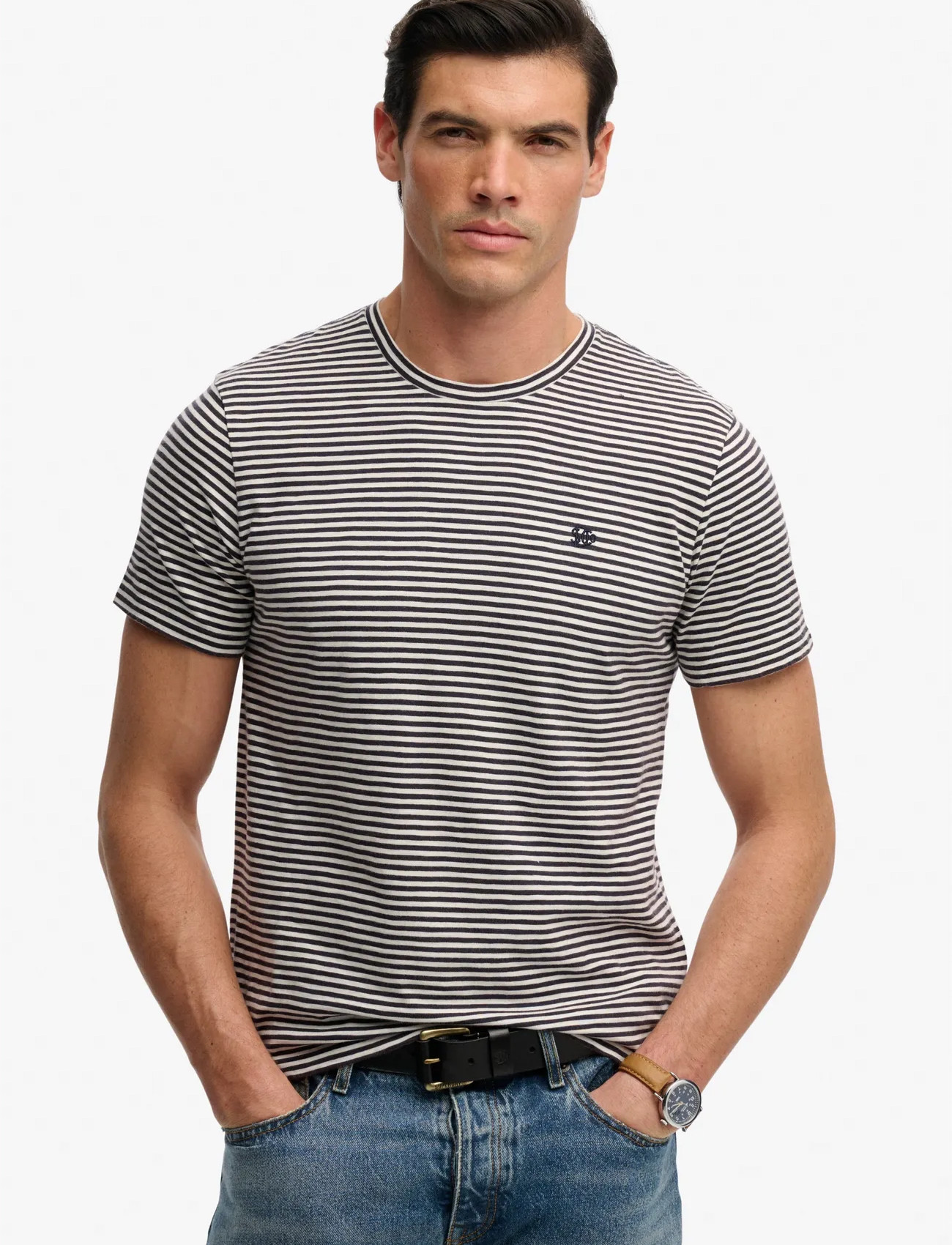 Superdry Classic Essential Stripe Tee - - S 1