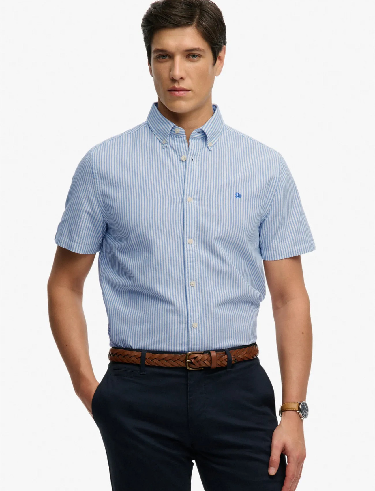 Superdry Preppy Oxford S/S Shirt - - M 1