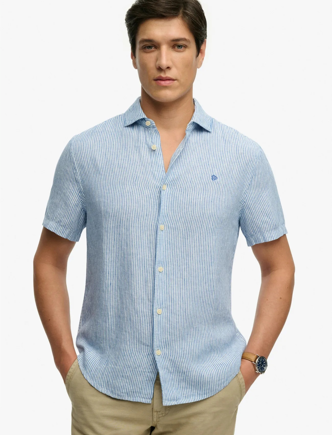 Superdry Riviera S/S Linen Shirt - - S 1