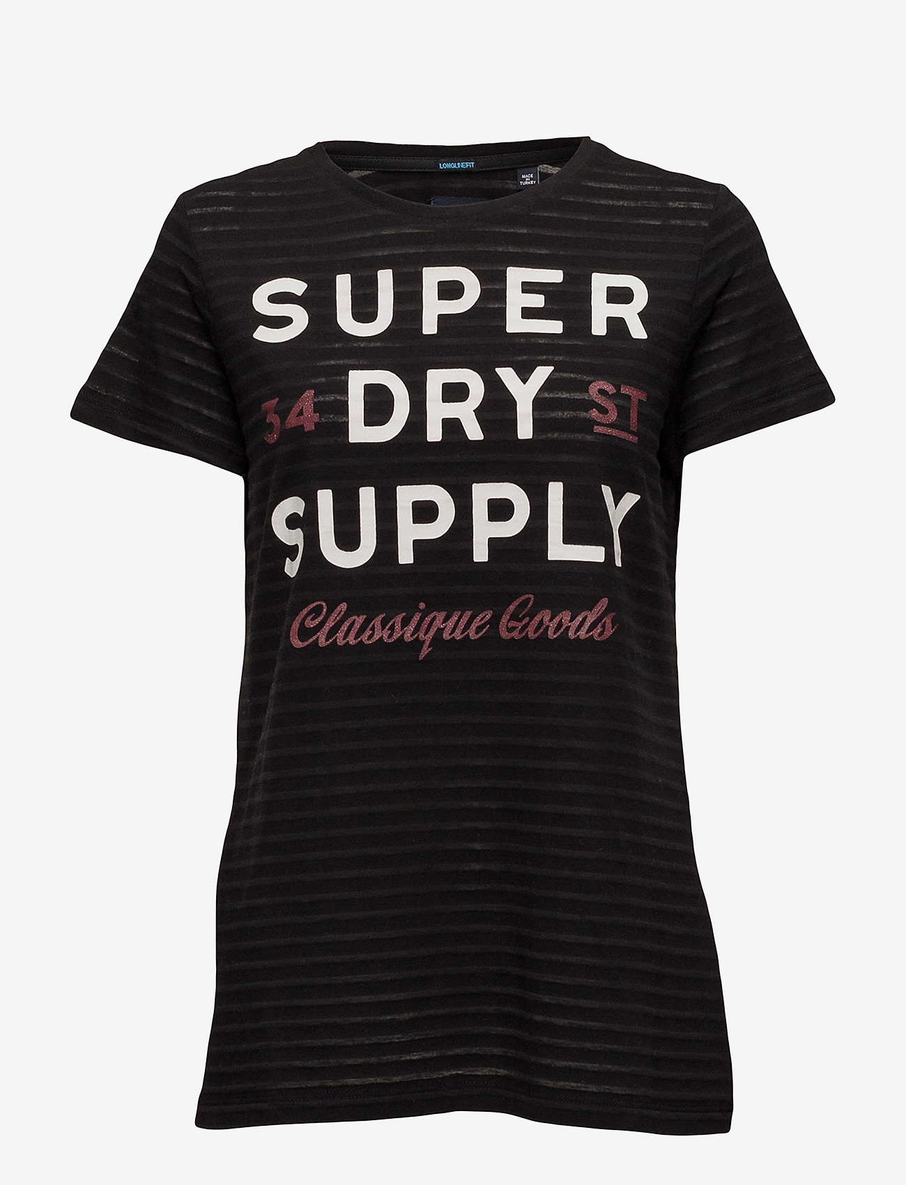 CLASSIQUE GOODS LONG LINE TEE - NOIR BLACK