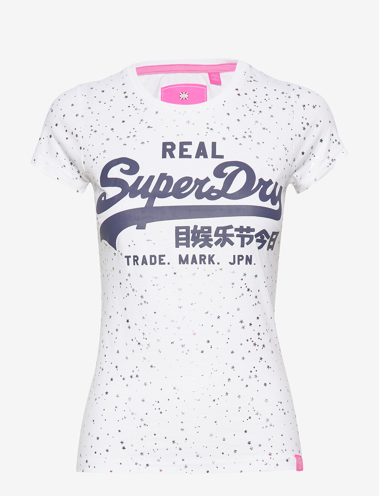 Superdry - VINTAGE LOGO STAR AOP ENTRY TEE - optic - 0